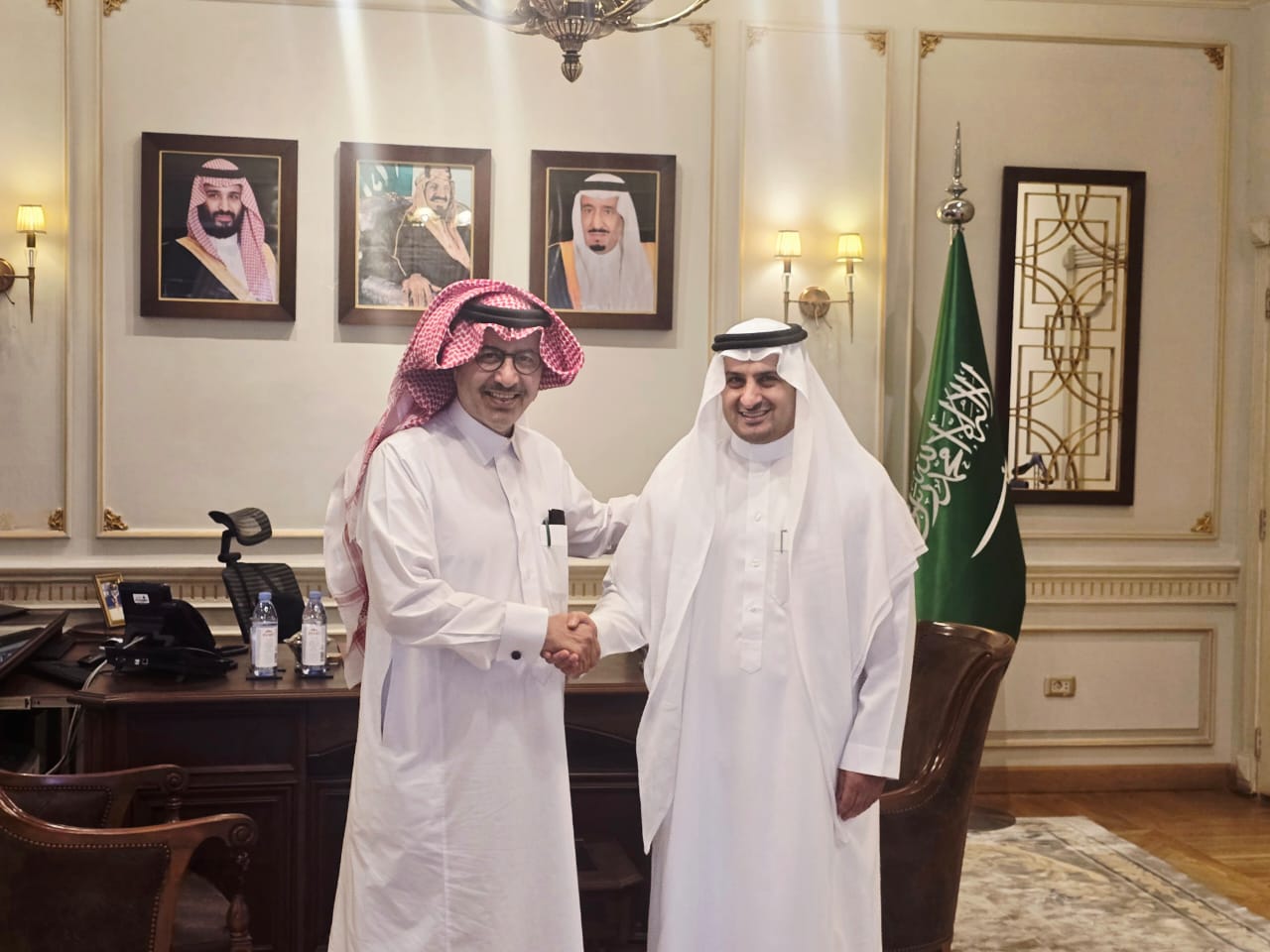 السفير السعودى يزور مقر القنصلية بالإسكندرية